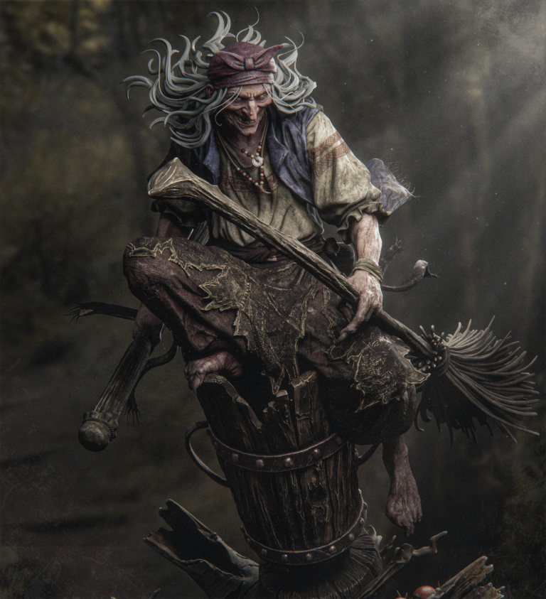 Baba Yaga STL - Fantasy