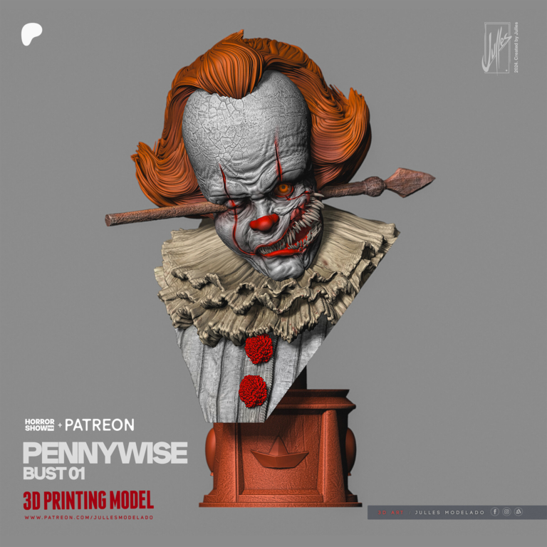 Pennywise STL + Bust - It