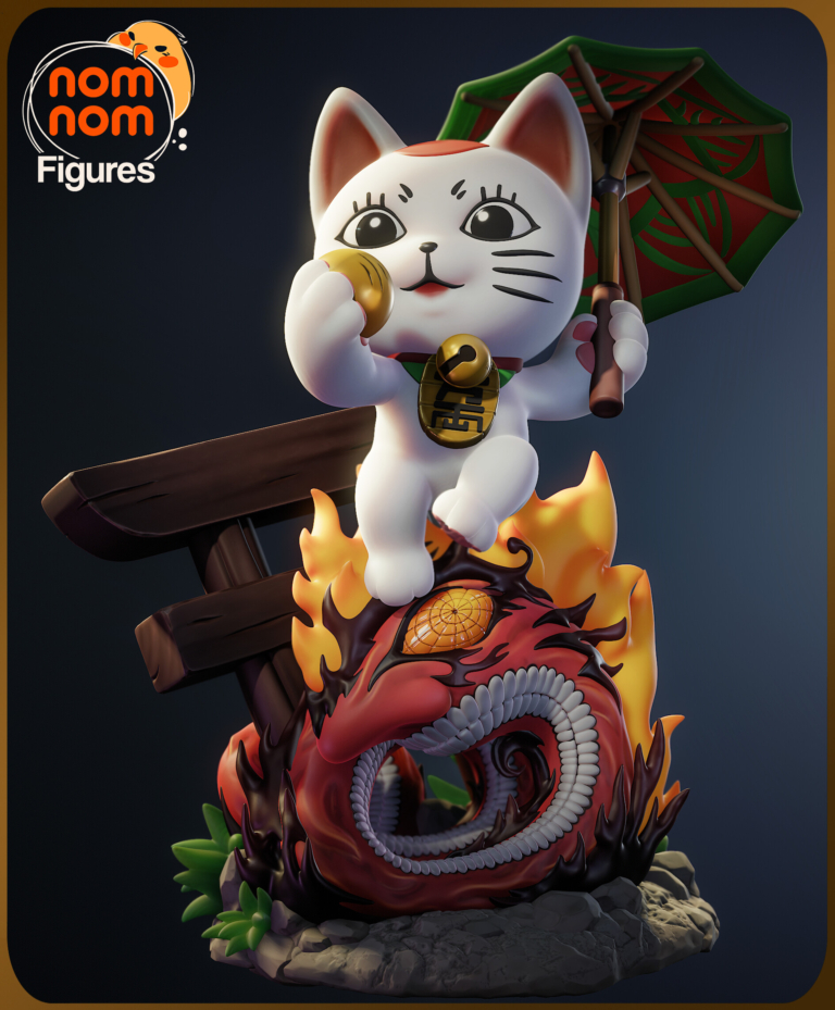 Chibi Turbo Granny Cat - Dandadan - STL Files