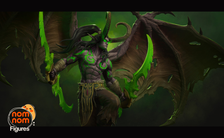 Illidan Stormrage 3 + Bust - Warcraft - STL Files