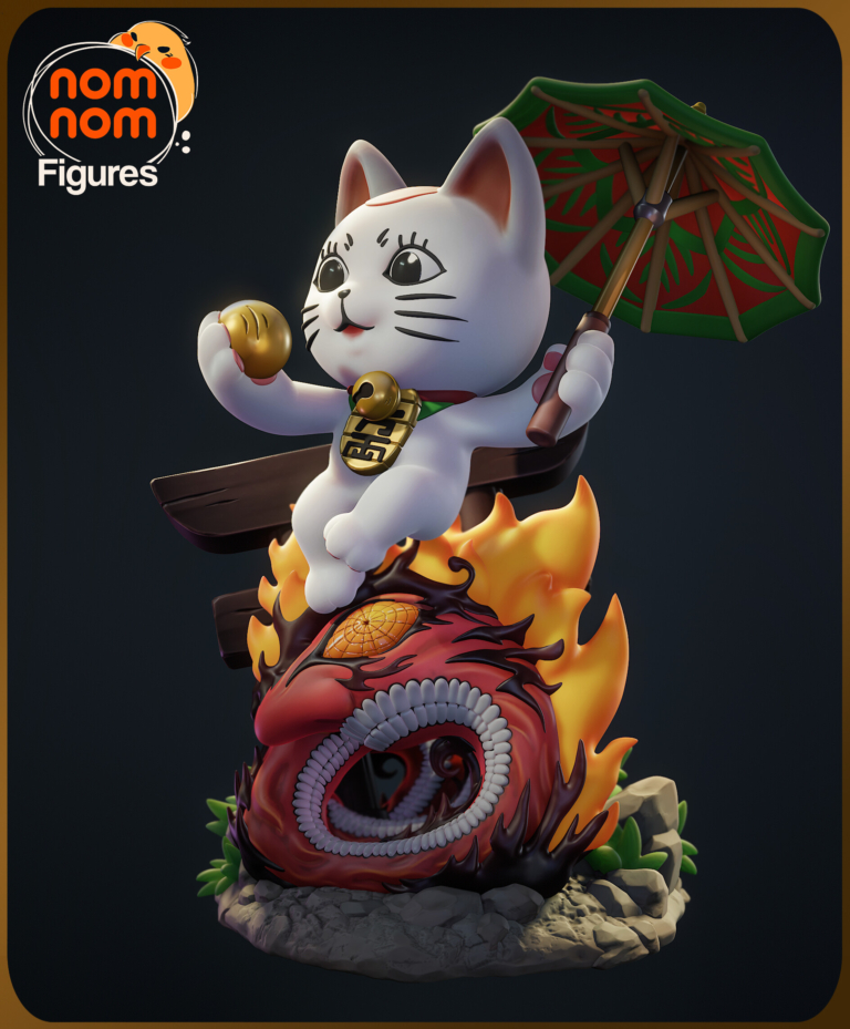 Chibi Turbo Granny Cat - Dandadan - STL Files