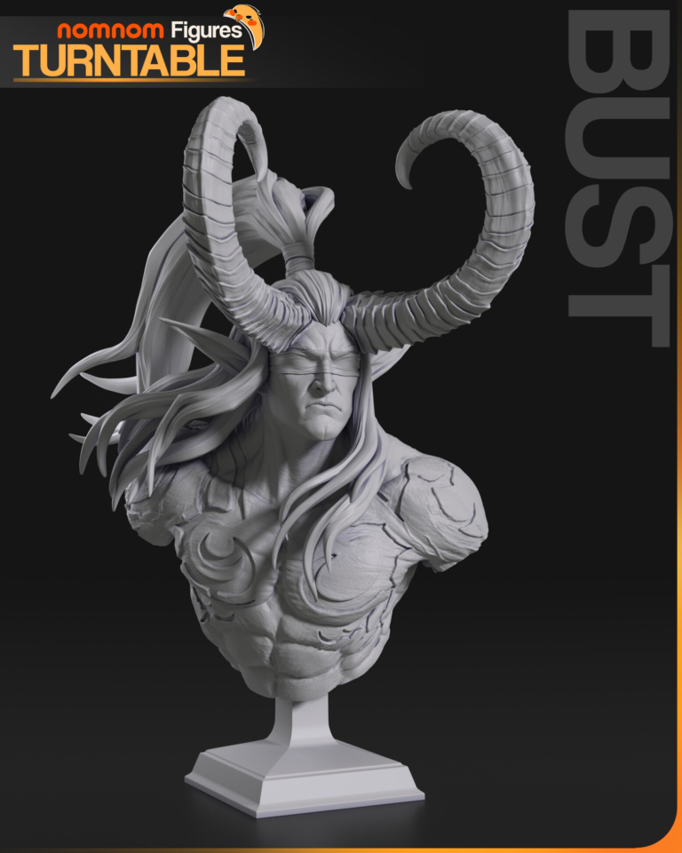 Illidan Stormrage 3 + Bust - Warcraft - STL Files