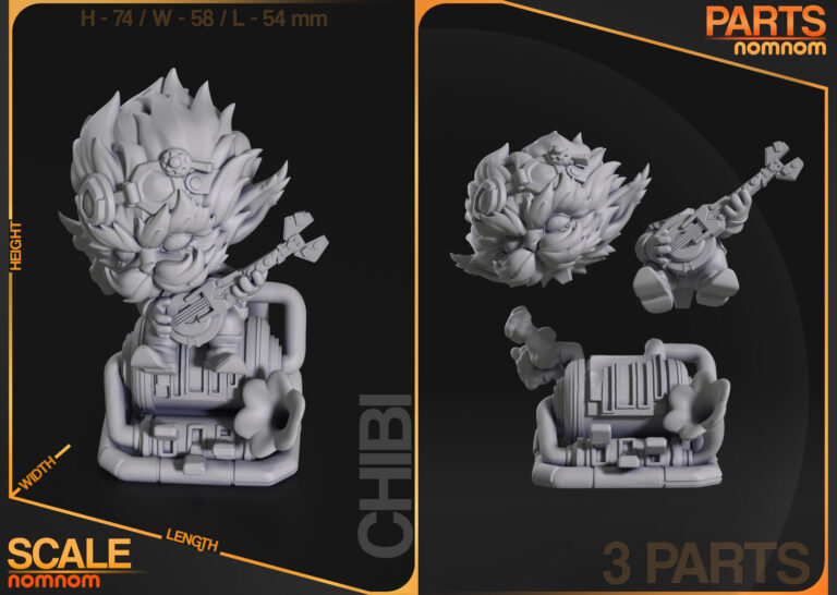 Chibi Heimerdinger - League of Legends - STL Files - STL Forge