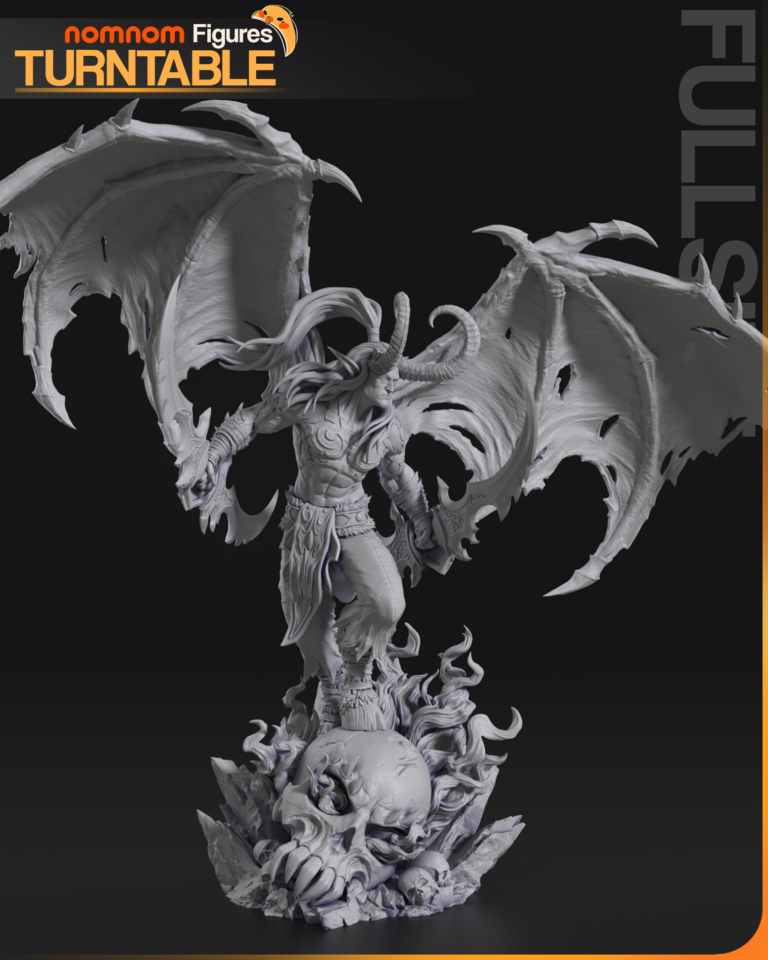 Illidan Stormrage 3 + Bust - Warcraft - STL Files