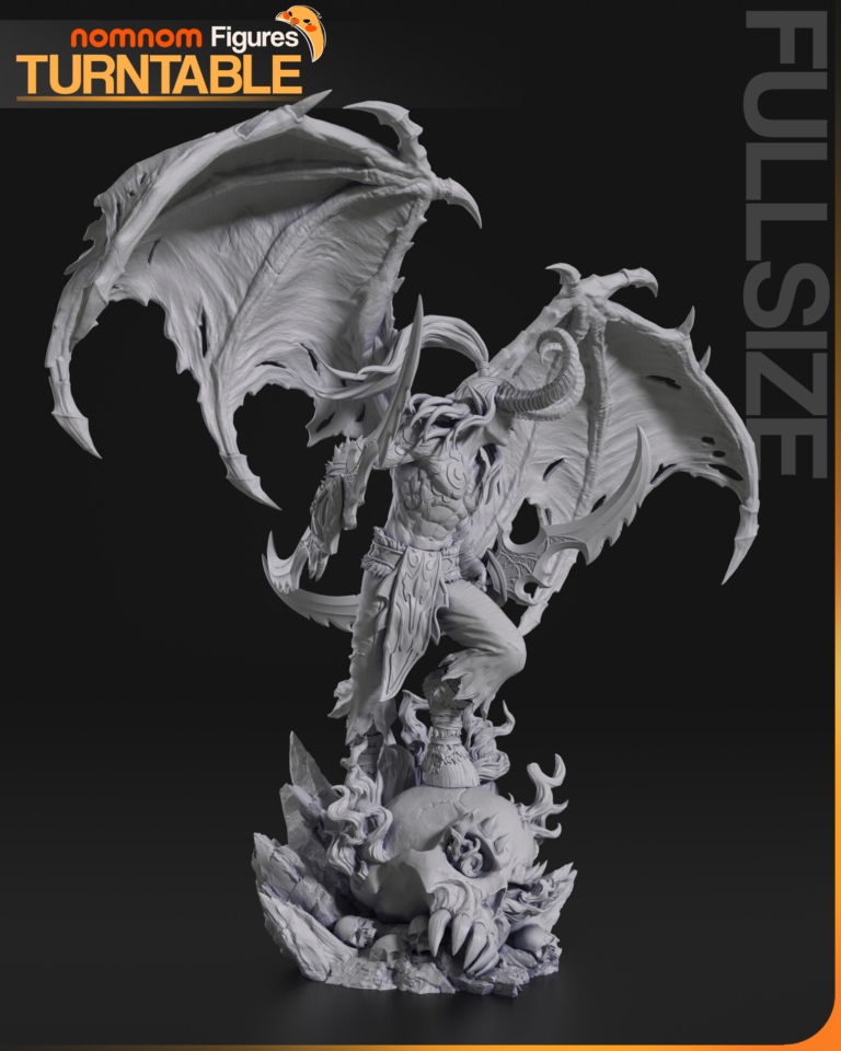 Illidan Stormrage 3 + Bust - Warcraft - STL Files
