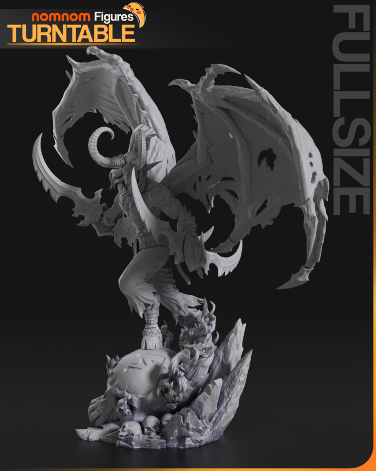 Illidan Stormrage 3 + Bust - Warcraft - STL Files