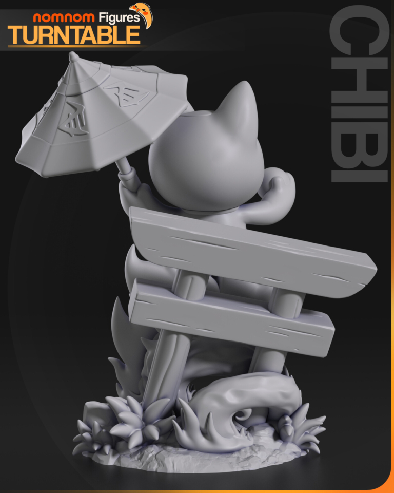 Chibi Turbo Granny Cat - Dandadan - STL Files