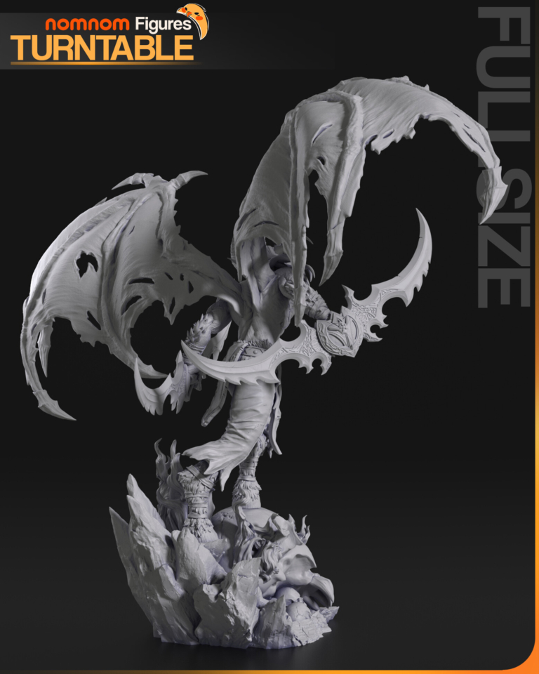 Illidan Stormrage 3 + Bust - Warcraft - STL Files