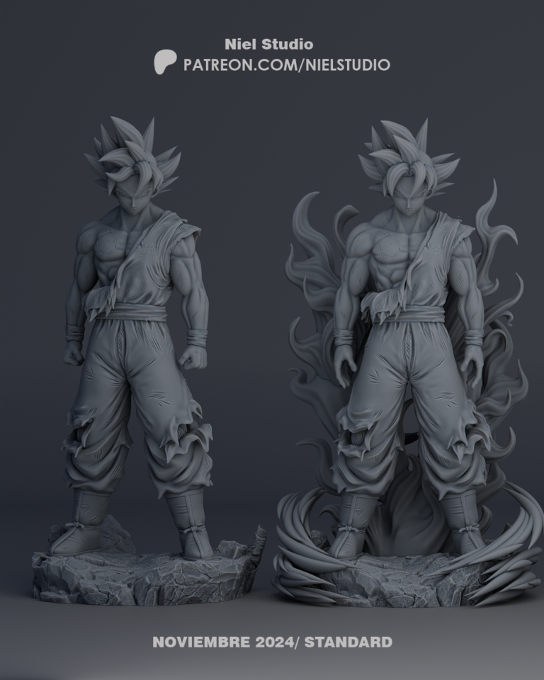 Goku Ultra Instinto - Dragon Ball - STL Files - STL Forge