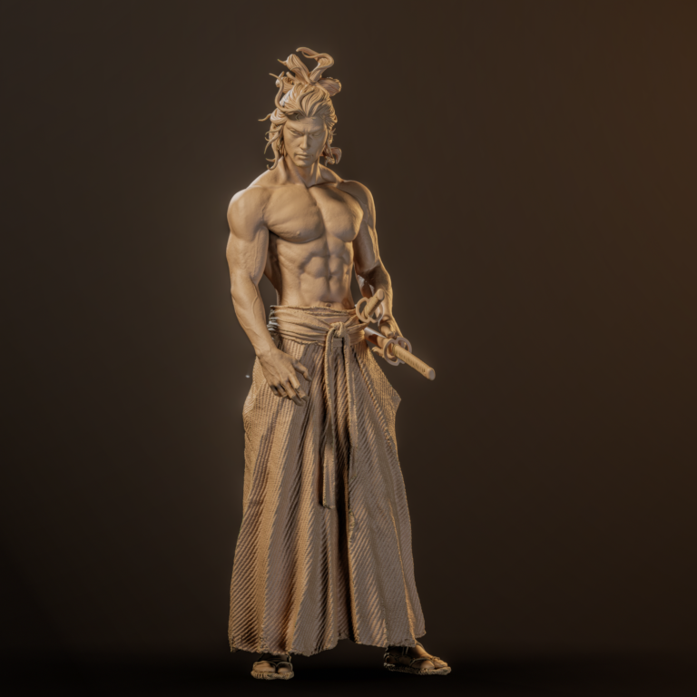 Miyamoto Musashi - Fantasy - STL Files - STL Forge
