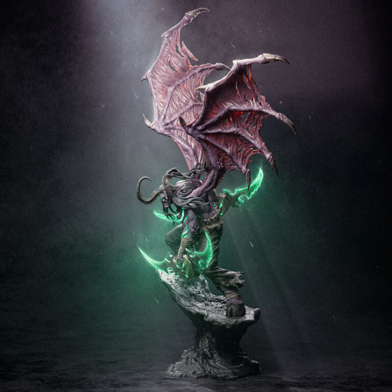 Illidan Stormrage 2 + Bust - Warcraft - STL Files - STL Forge