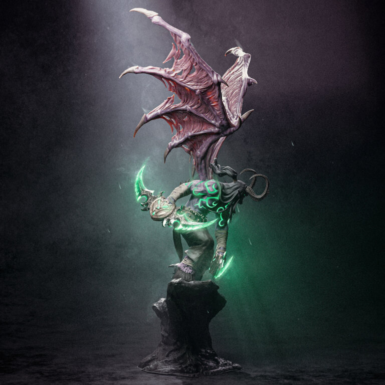 Illidan Stormrage 2 + Bust - Warcraft - STL Files - STL Forge