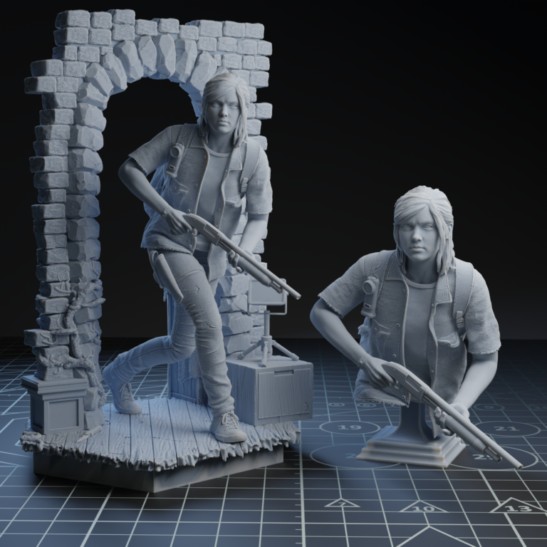 Ellie Williams + Bust - The Last of Us - STL Files