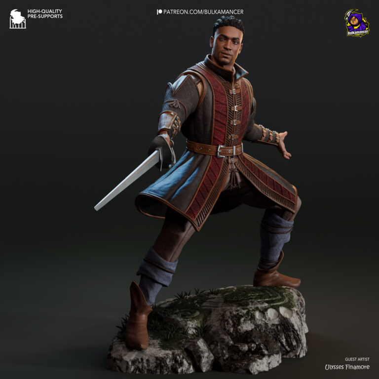 Wyll Ravengard + Extra - Baldur's Gate - STL Files - STL Forge