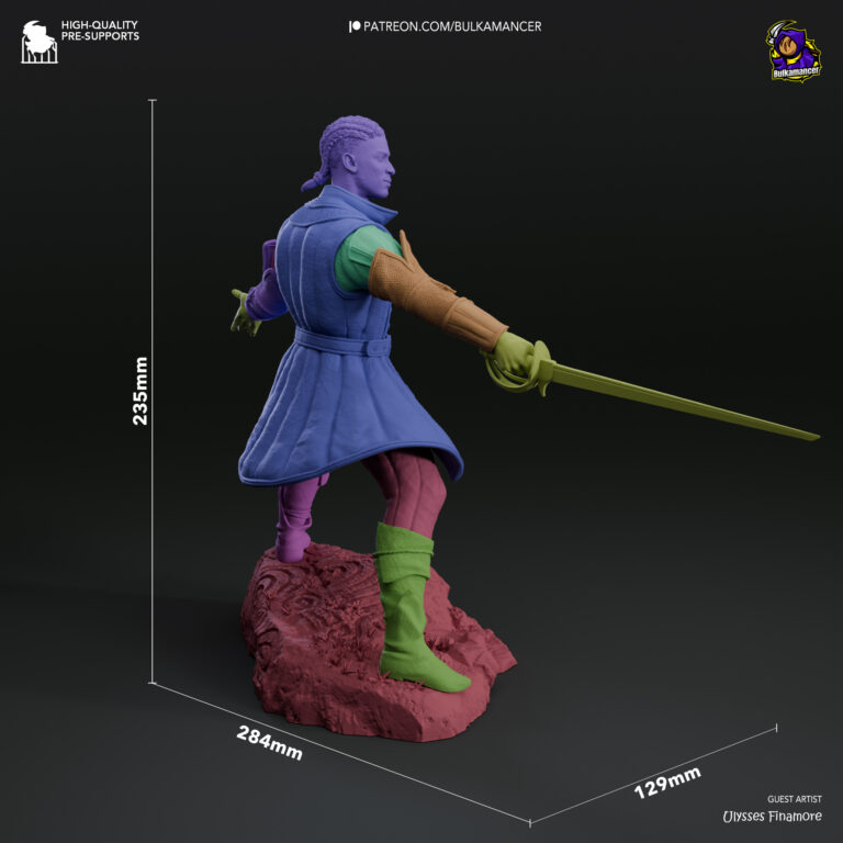 Wyll Ravengard + Extra - Baldur's Gate - STL Files - STL Forge
