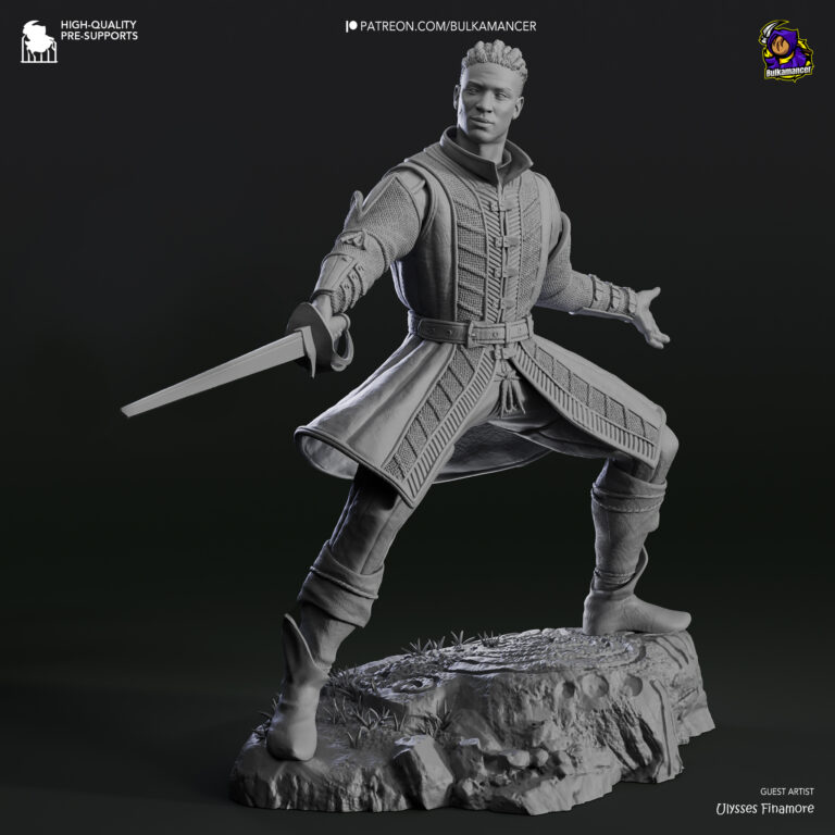 Wyll Ravengard + Extra - Baldur's Gate - STL Files - STL Forge