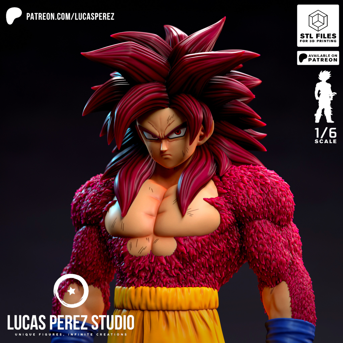 Goku SSJ4 Daima de cerca