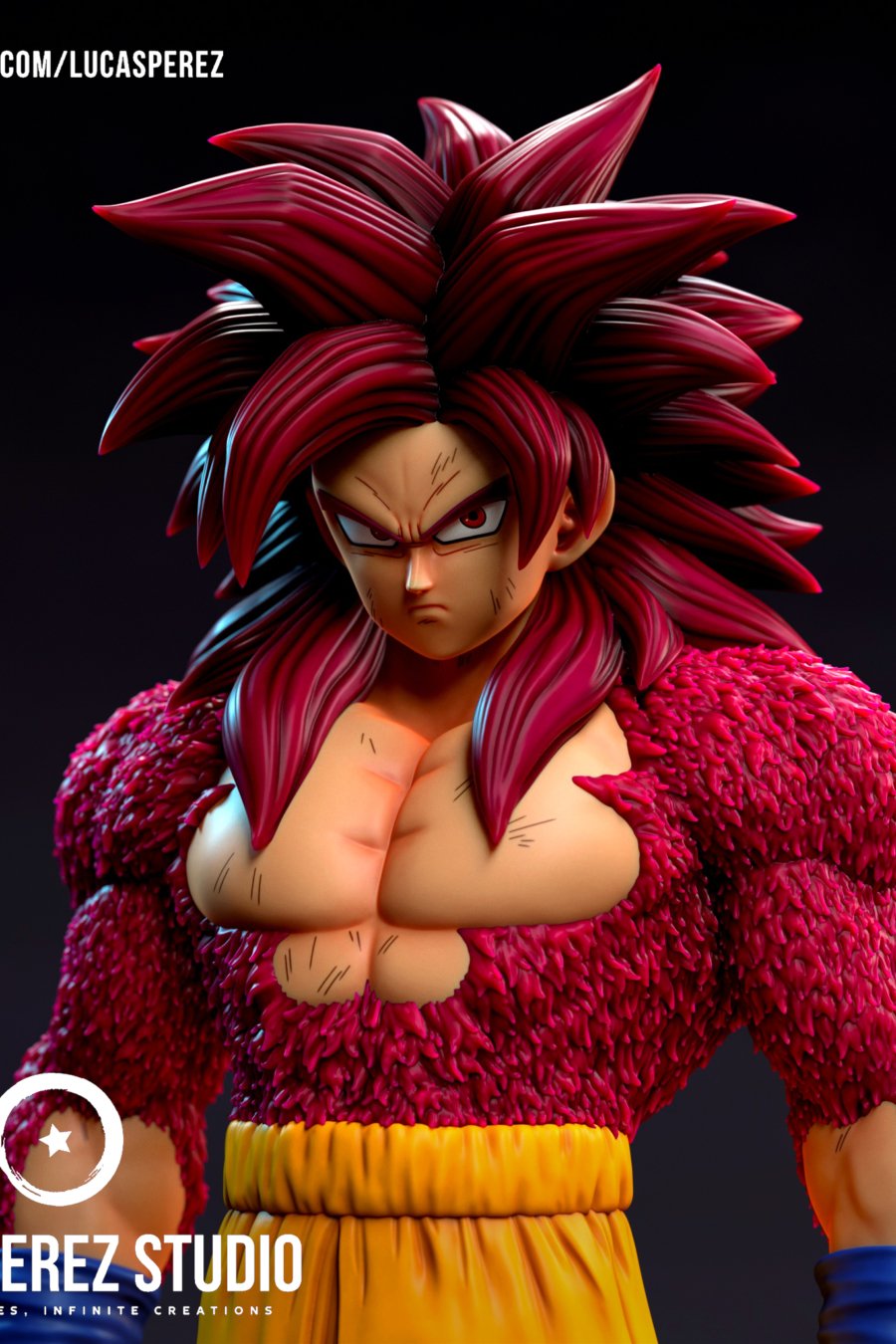 Goku SSJ4 Daima de cerca
