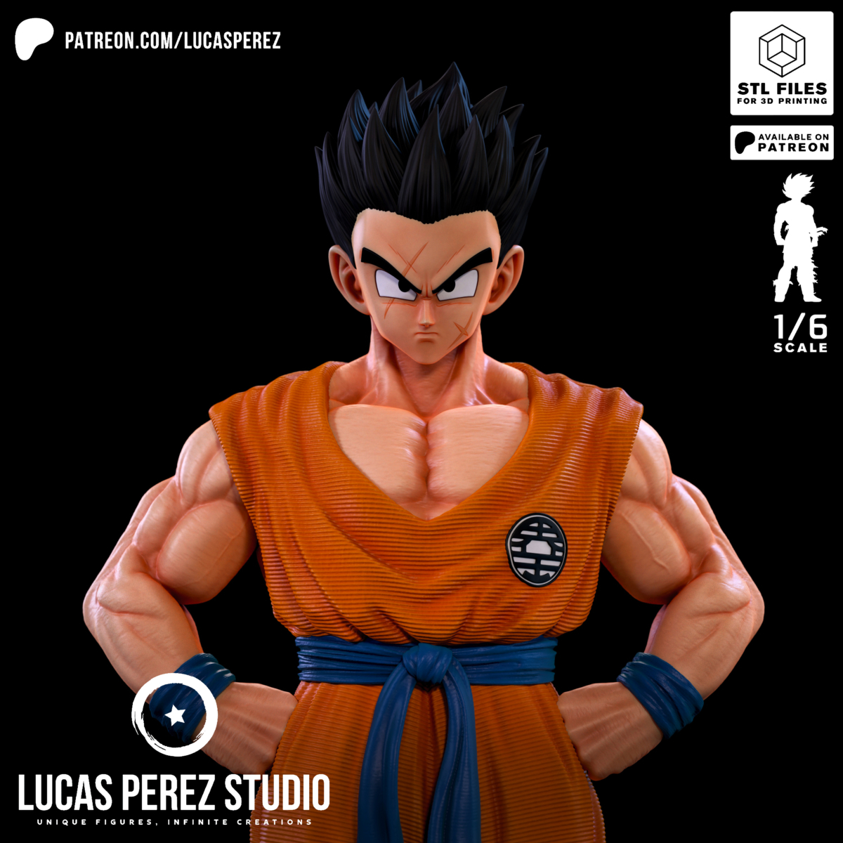 Yamcha Model STL from Dragon Ball