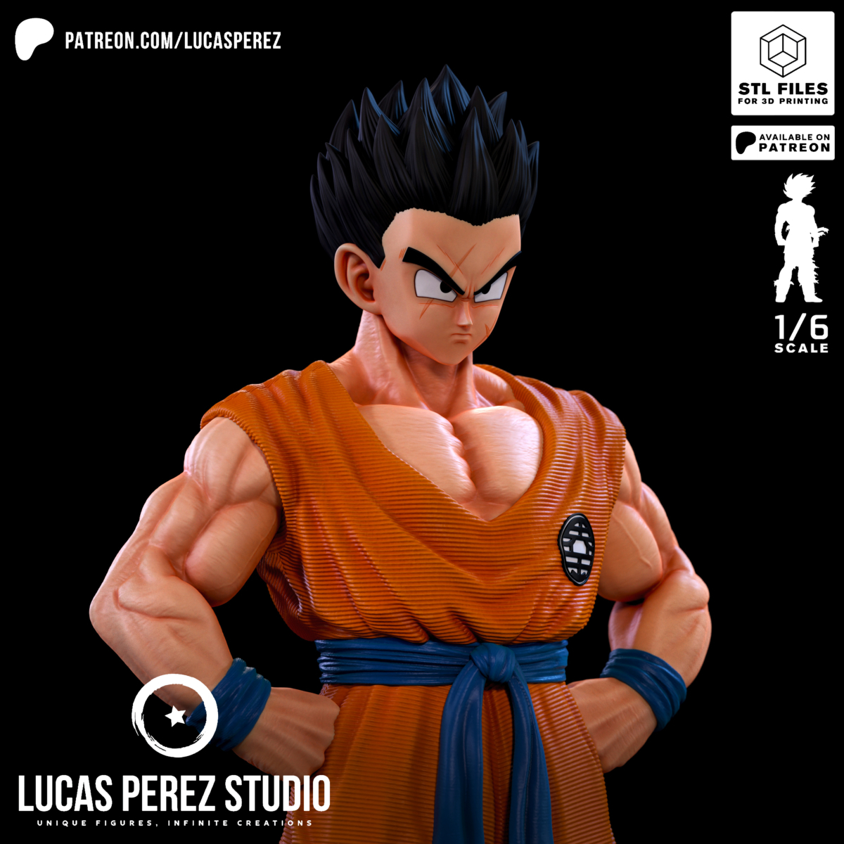 Yamcha Model STL from Dragon Ball