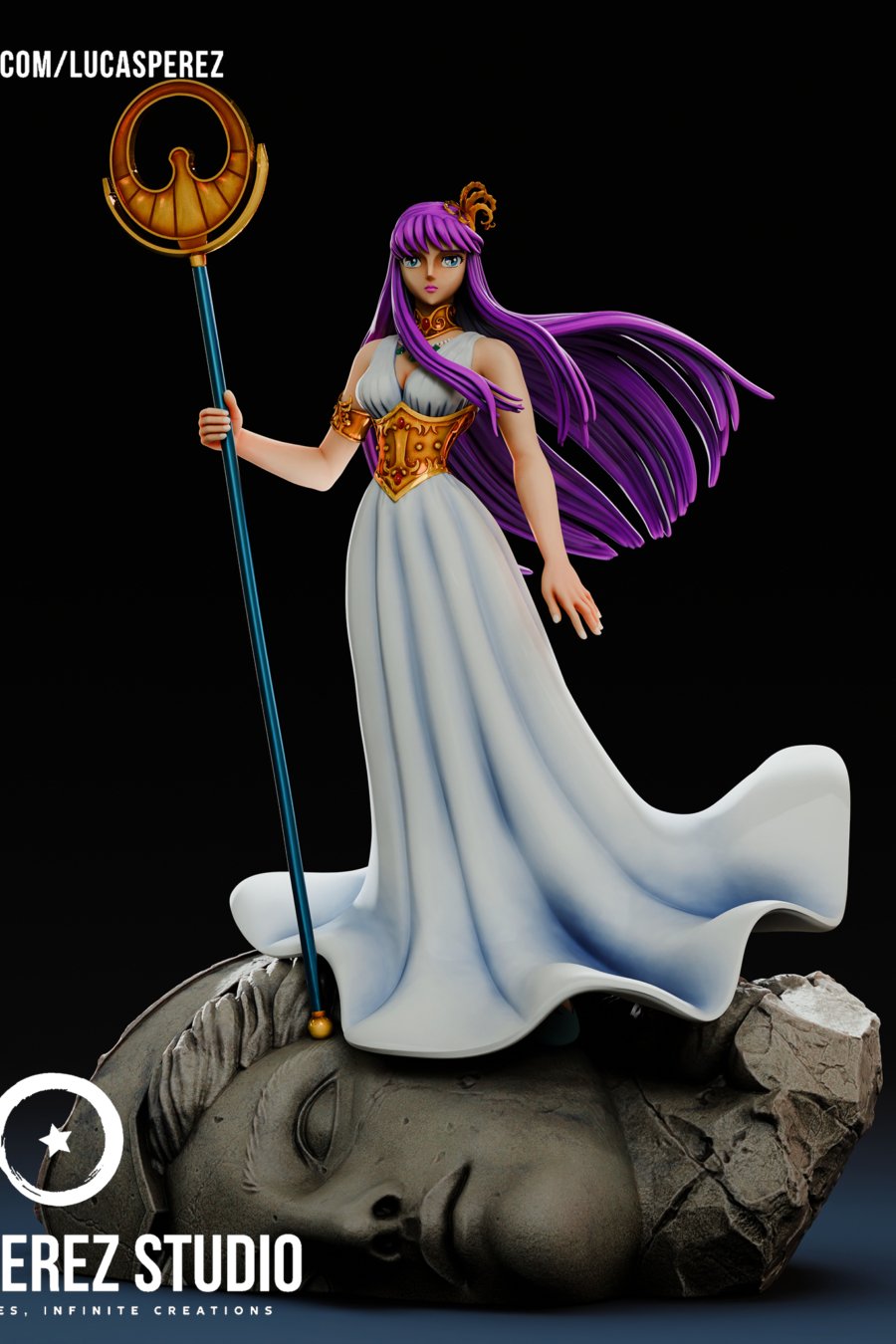 Modelo 3D de Athena de Saint Seiya en formato STL