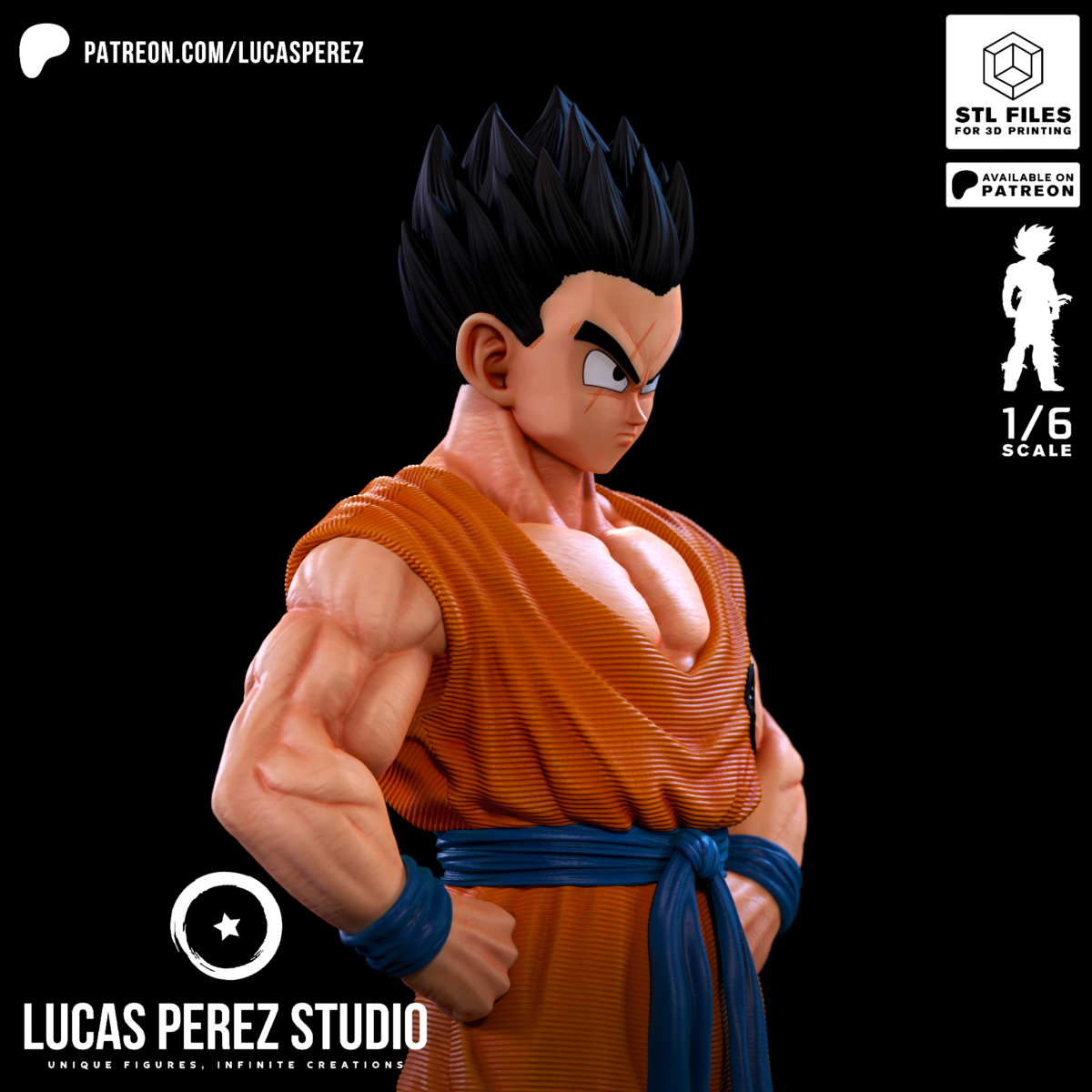 Yamcha Model STL from Dragon Ball