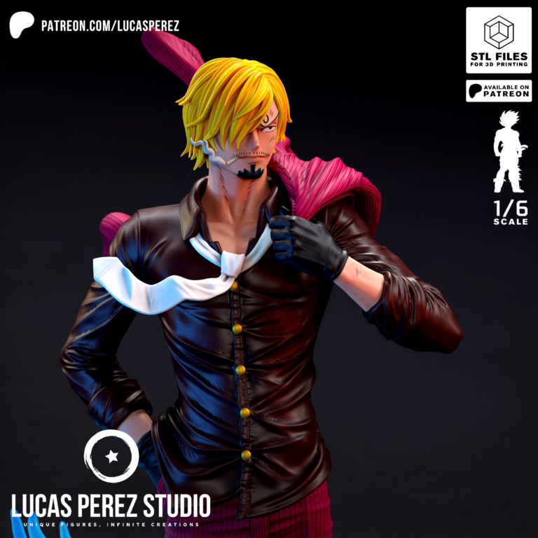 Sanji 3 - One Piece - STL Files - STL Forge