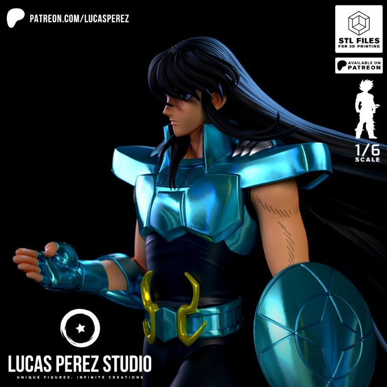 Shiryū de Dragón - Saint Seiya - STL Files