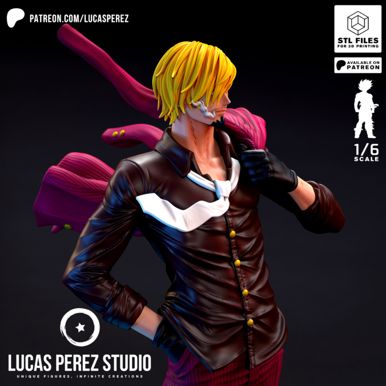 Sanji 3 - One Piece - STL Files - STL Forge