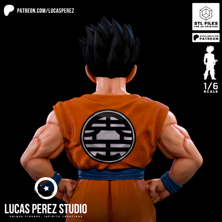 Yamcha Model STL from Dragon Ball