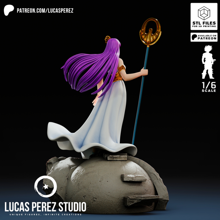 Modelo 3D de Athena de Saint Seiya en formato STL