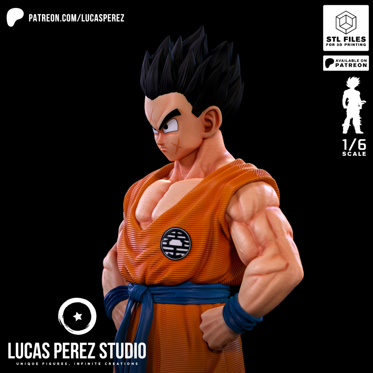 Yamcha Model STL from Dragon Ball