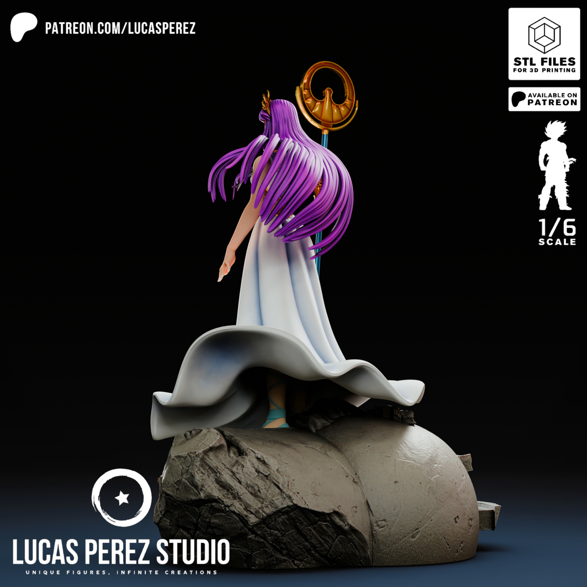 Modelo 3D de Athena de Saint Seiya en formato STL