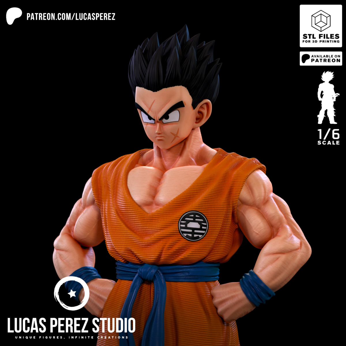 Yamcha Model STL from Dragon Ball