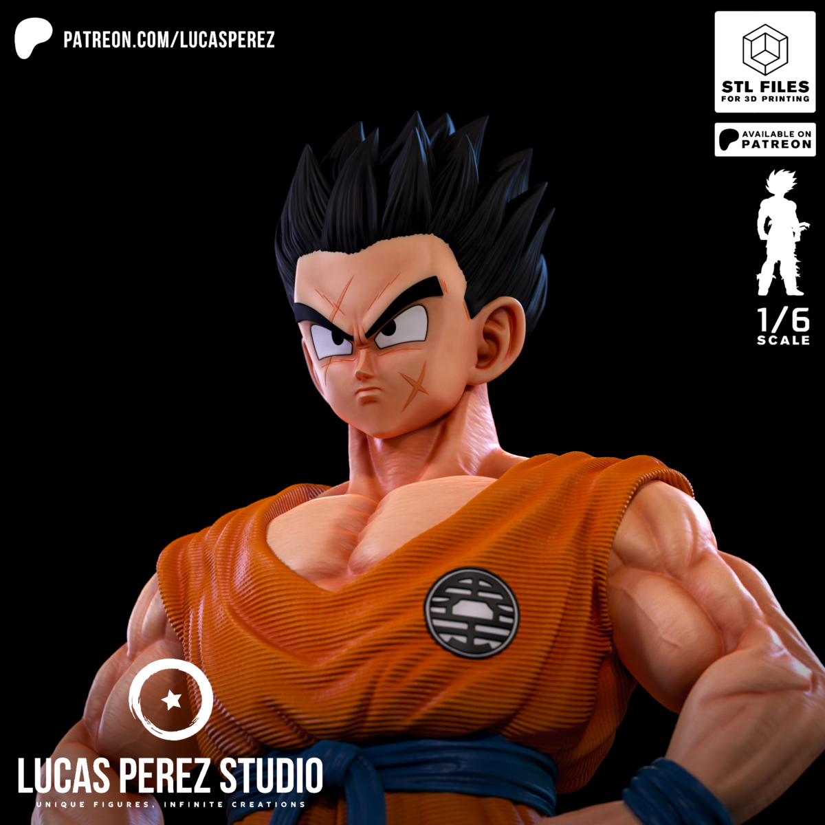 Yamcha Model STL from Dragon Ball