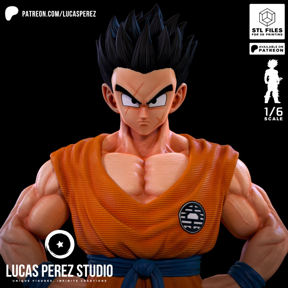 Yamcha Model STL from Dragon Ball