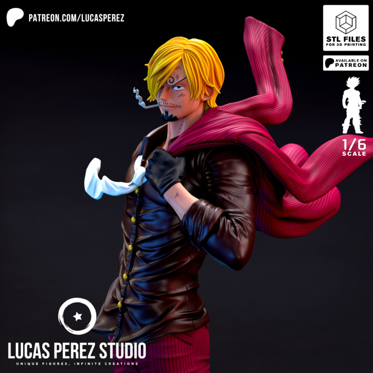 Sanji 3 - One Piece - STL Files - STL Forge