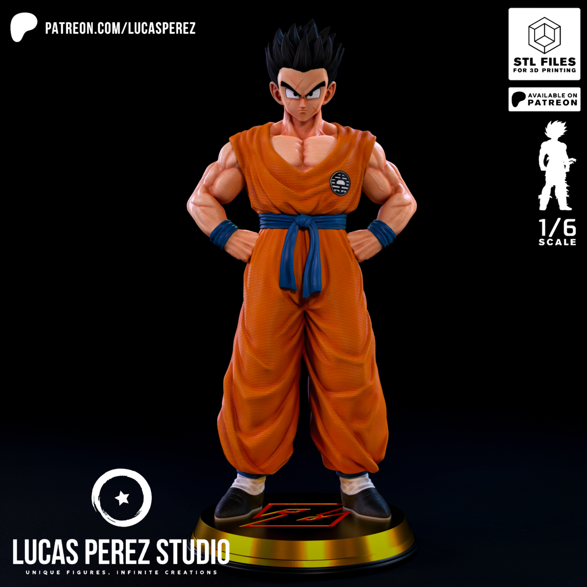 Yamcha Model STL from Dragon Ball