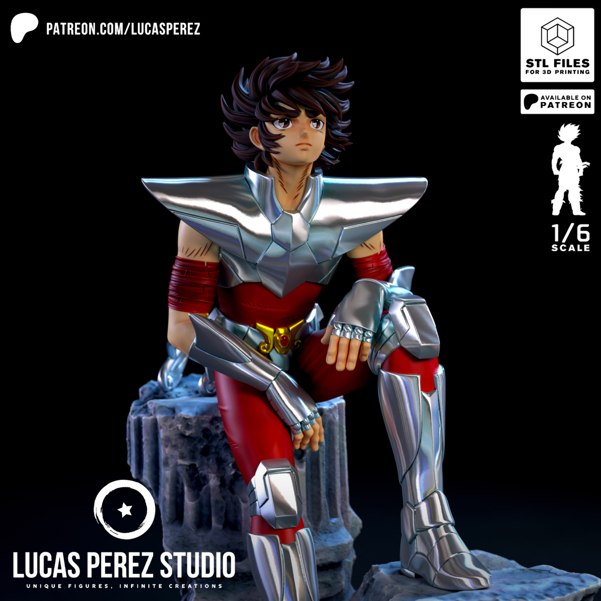 Seiya de Pegaso de cerca