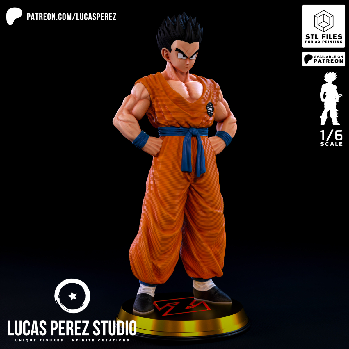 Yamcha Model STL from Dragon Ball