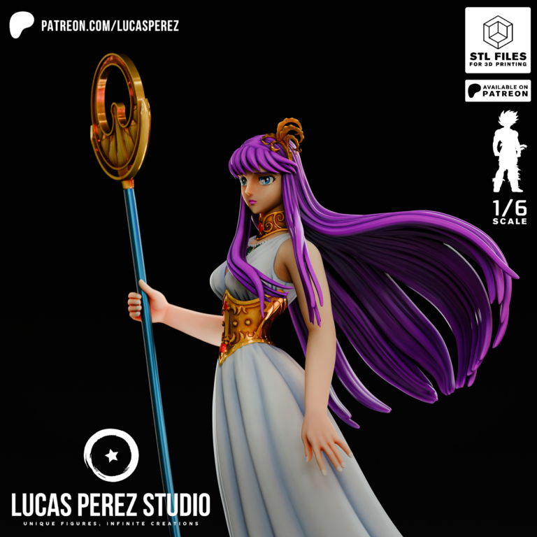 Modelo 3D de Athena de Saint Seiya en formato STL