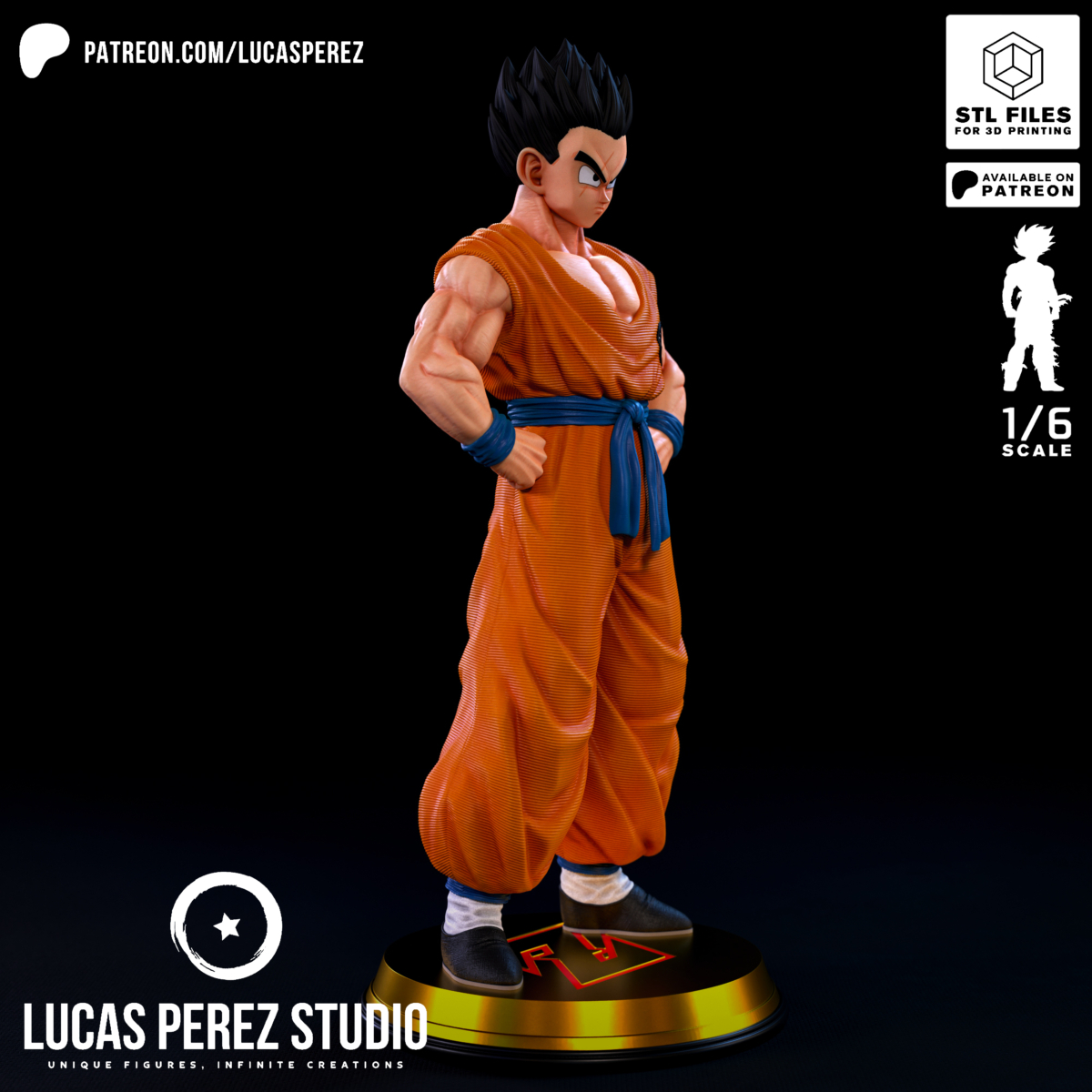 Yamcha Model STL from Dragon Ball