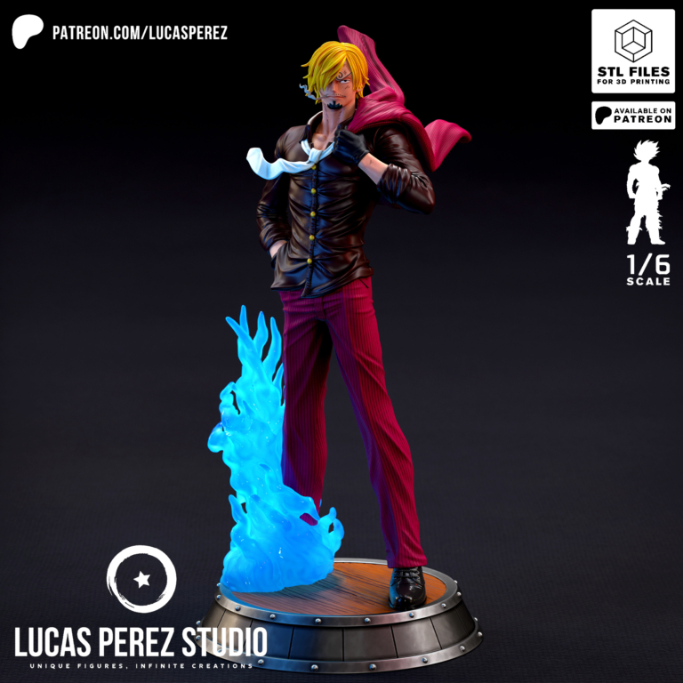 Sanji 3 - One Piece - STL Files - STL Forge