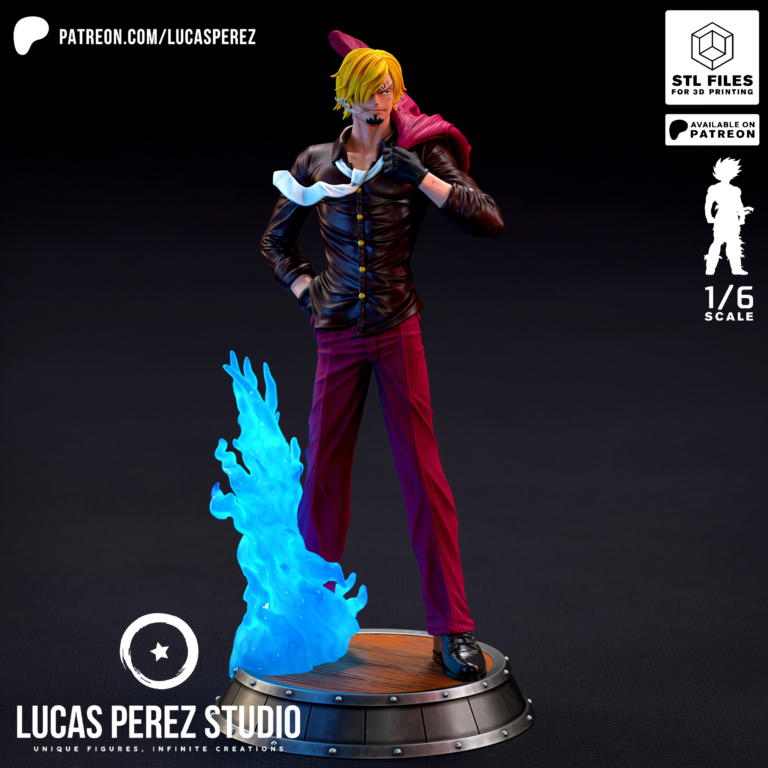 Sanji 3 - One Piece - STL Files - STL Forge