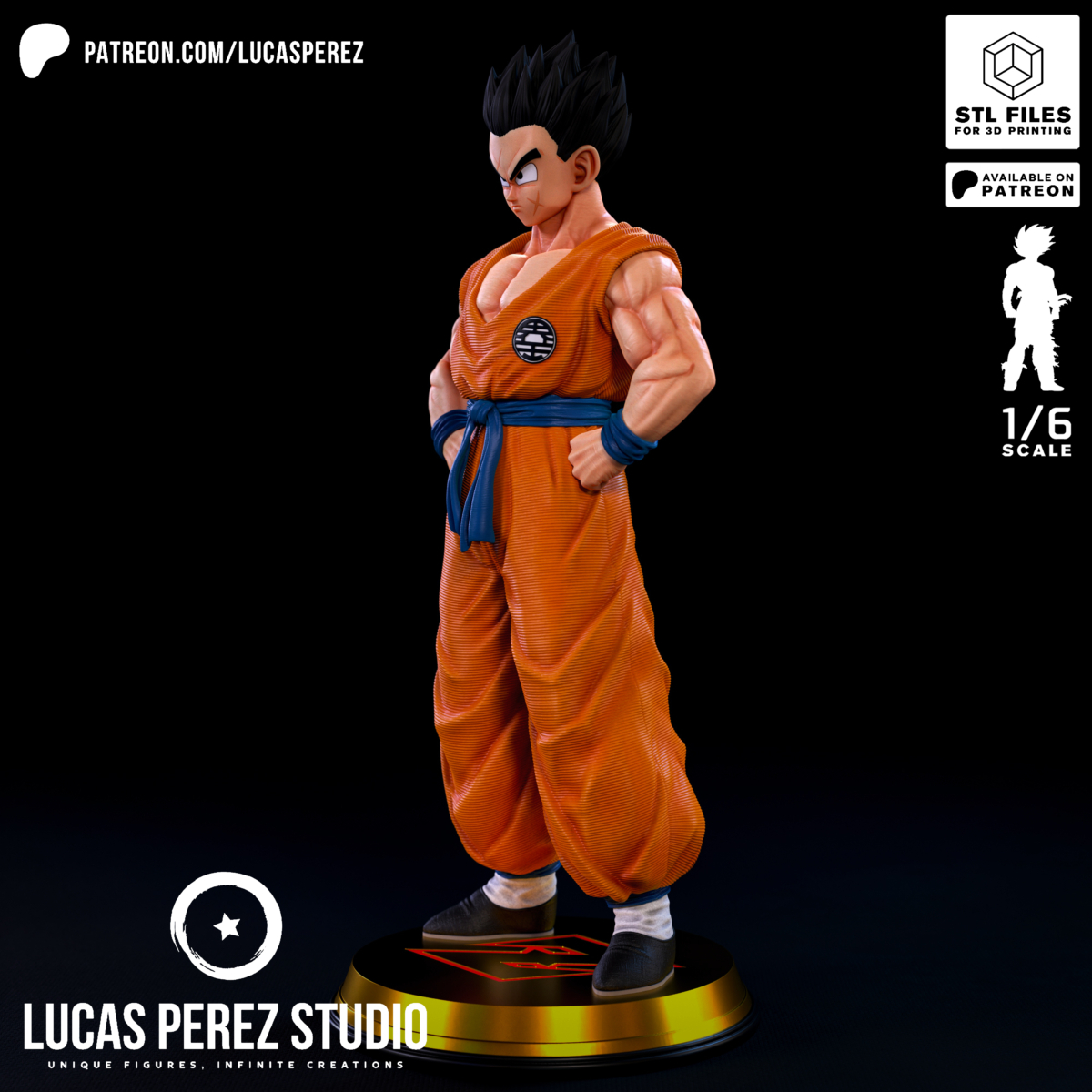 Yamcha Model STL from Dragon Ball