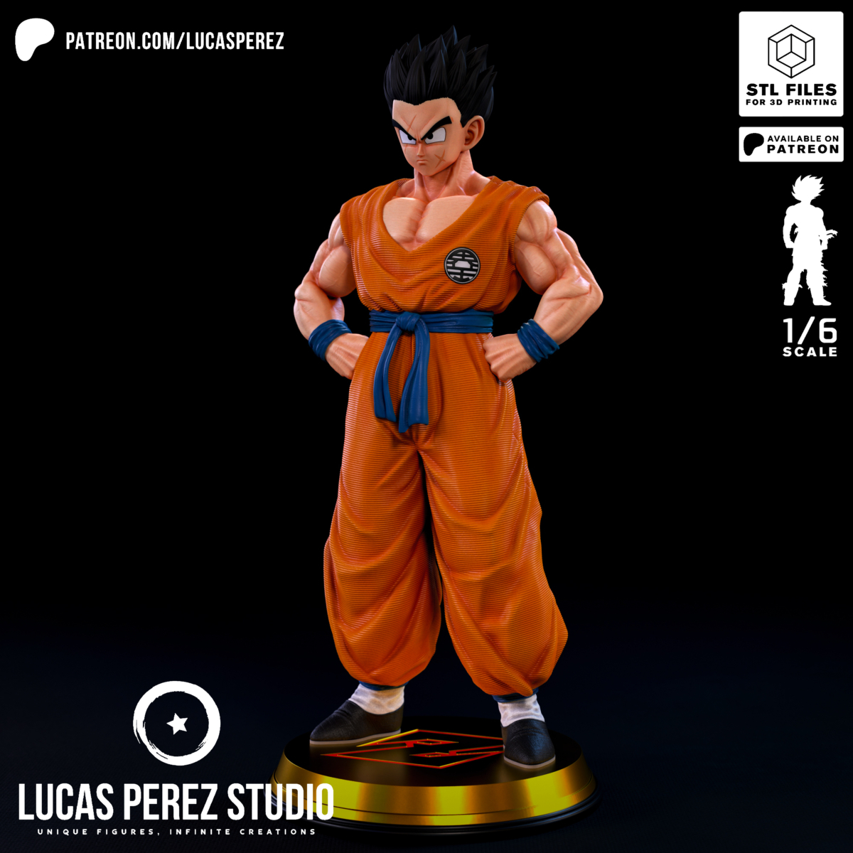 Yamcha Model STL from Dragon Ball