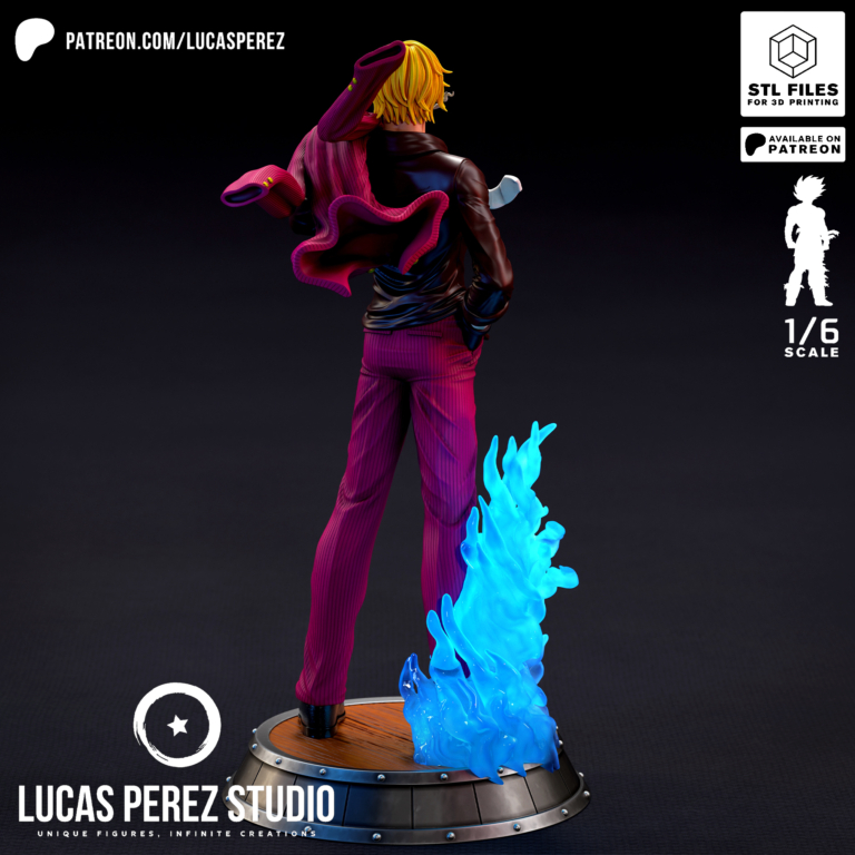 Sanji 3 - One Piece - STL Files - STL Forge