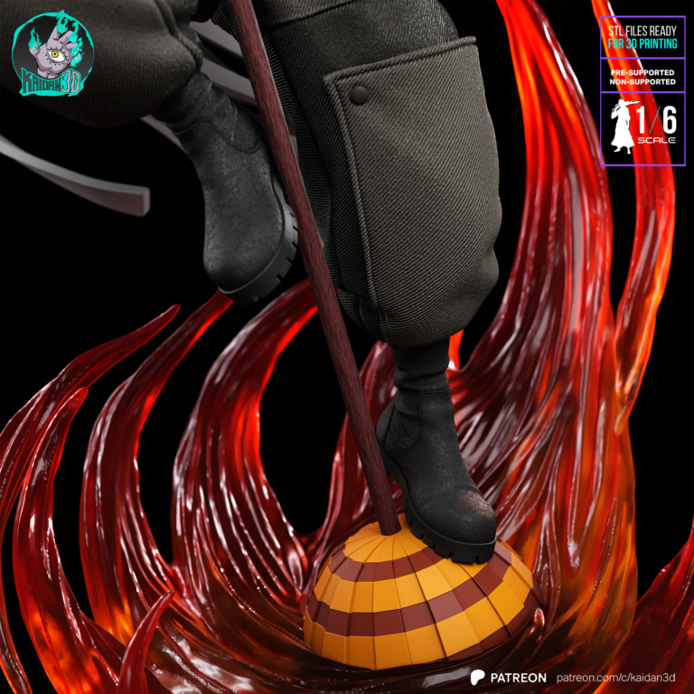 Benimaru Shinmon - Fire Force - STL Files - STL Forge