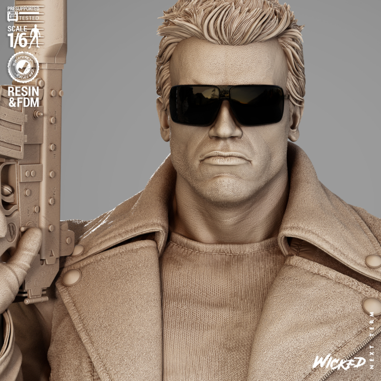 Terminator + T800 Diorama + Bust + Extras - STL Files