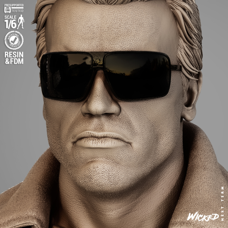 Terminator + T800 Diorama + Bust + Extras - STL Files